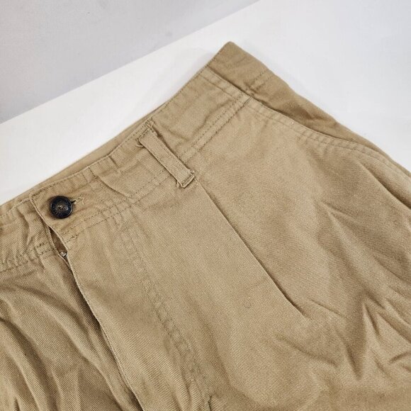 Gotcha Khaki Chino Shorts Mens Size 30 Vintage 100% Cotton Casual 80s Beige - Picture 4 of 9
